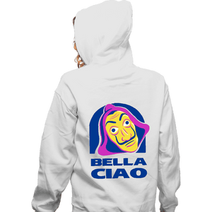 Shirts Zippered Hoodies, Unisex / Small / White Bella Ciao Tacos