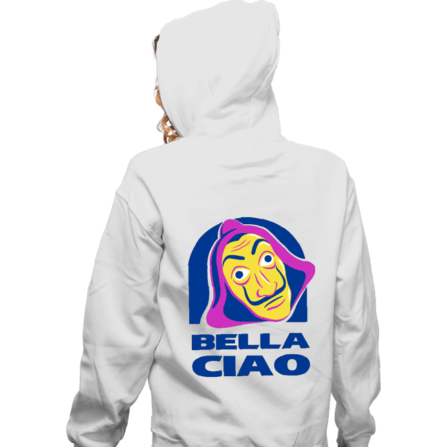 Shirts Zippered Hoodies, Unisex / Small / White Bella Ciao Tacos