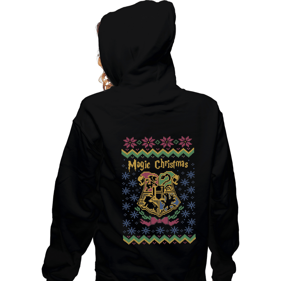Shirts Pullover Hoodies, Unisex / Small / Black Magic Christmas