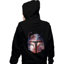 Load image into Gallery viewer, Daily_Deal_Shirts Zippered Hoodies, Unisex / Small / Black Galactic Boba Fett
