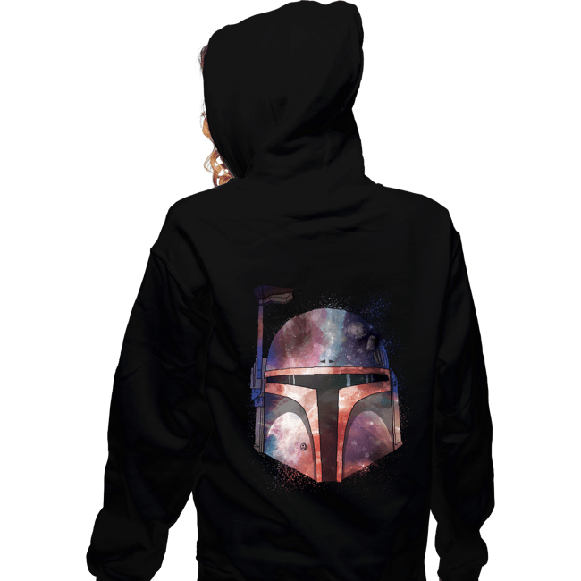 Daily_Deal_Shirts Zippered Hoodies, Unisex / Small / Black Galactic Boba Fett
