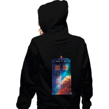 Load image into Gallery viewer, Secret_Shirts Zippered Hoodies, Unisex / Small / Black The Police Box
