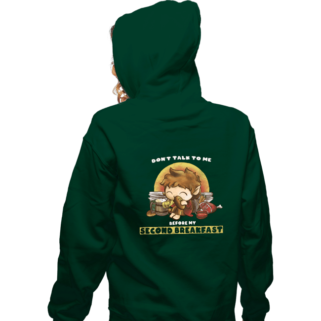 Daily_Deal_Shirts Zippered Hoodies, Unisex / Small / Irish Green Second Breakfast