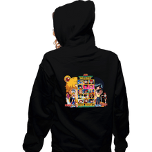 Load image into Gallery viewer, Secret_Shirts Zippered Hoodies, Unisex / Small / Black Select 90s Anime Hero
