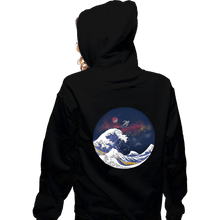 Load image into Gallery viewer, Daily_Deal_Shirts Zippered Hoodies, Unisex / Small / Black Surfing The Great Wave
