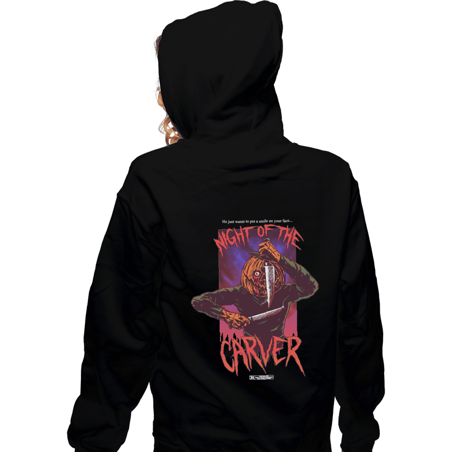 Shirts Zippered Hoodies, Unisex / Small / Black Night Of The Carver