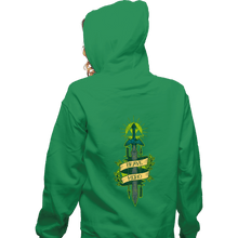 Load image into Gallery viewer, Shirts Zippered Hoodies, Unisex / Small / Irish Green Brave Hero
