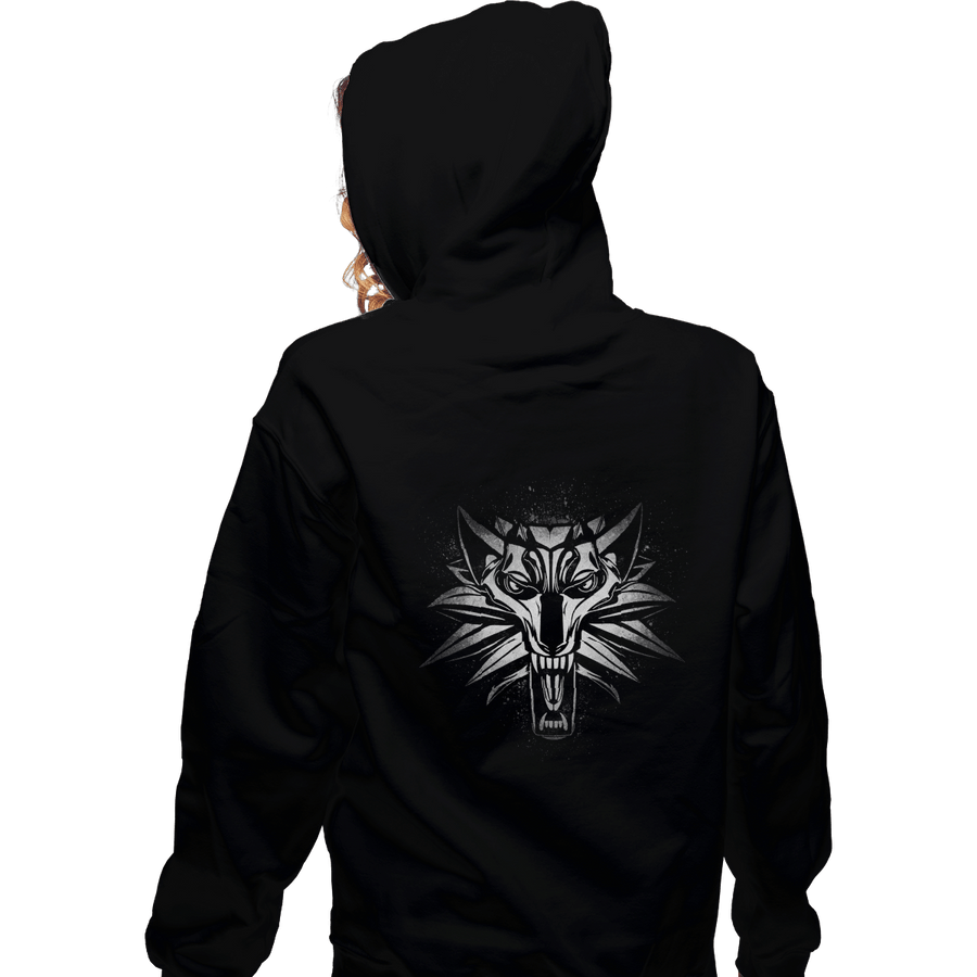 Shirts Pullover Hoodies, Unisex / Small / Black Graffiti White Wolf