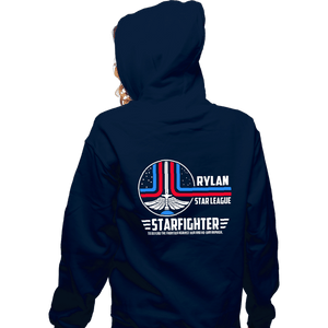 Secret_Shirts Zippered Hoodies, Unisex / Small / Navy The Starfighter