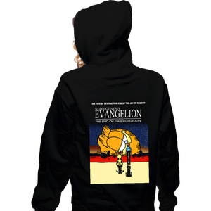 Daily_Deal_Shirts Zippered Hoodies, Unisex / Small / Black End Of Neon Genesis Garfieldgelion