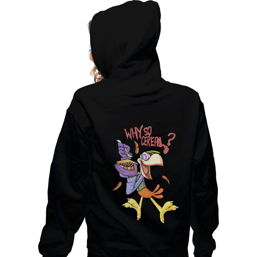 Shirts Zippered Hoodies, Unisex / Small / Black Why So Cereal