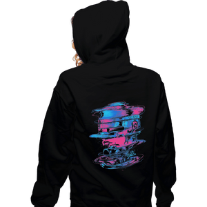 Shirts Zippered Hoodies, Unisex / Small / Black Glitch Cyborg