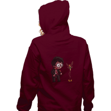 Load image into Gallery viewer, Shirts Zippered Hoodies, Unisex / Small / Maroon Snitch Wings
