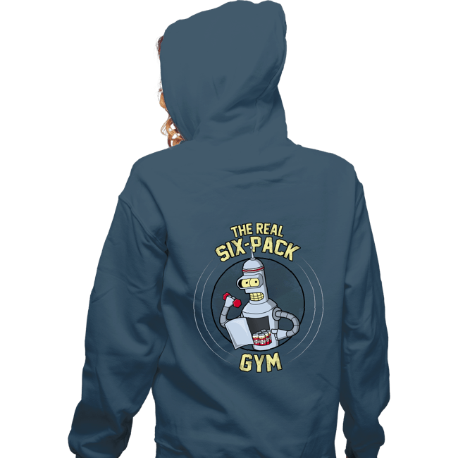 Shirts Zippered Hoodies, Unisex / Small / Indigo Blue The Real Six Pack