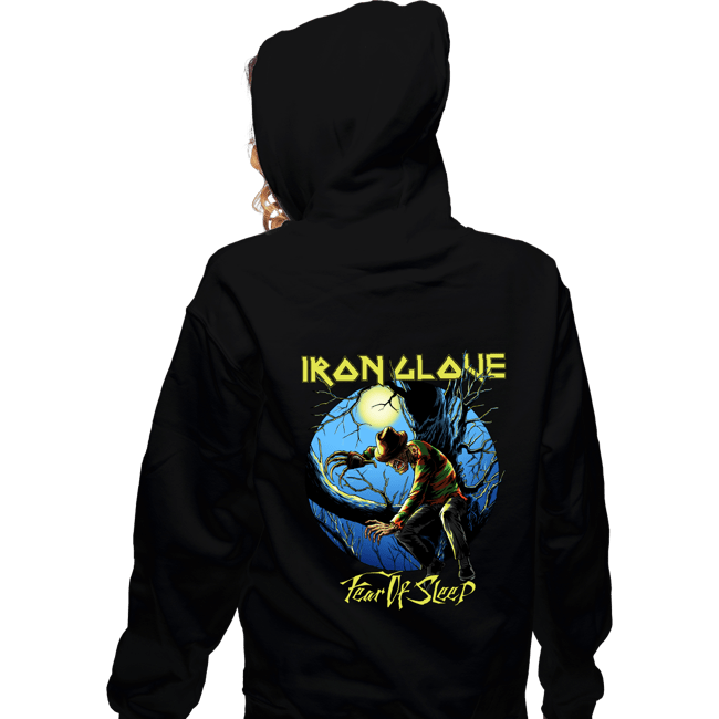 Daily_Deal_Shirts Zippered Hoodies, Unisex / Small / Black Iron Glove