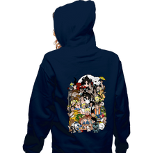 Load image into Gallery viewer, Daily_Deal_Shirts Zippered Hoodies, Unisex / Small / Navy Made Of Movies
