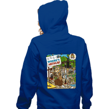 Load image into Gallery viewer, Daily_Deal_Shirts Zippered Hoodies, Unisex / Small / Royal Blue Where&#39;s Arthur
