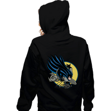 Load image into Gallery viewer, Secret_Shirts Zippered Hoodies, Unisex / Small / Black BAT300
