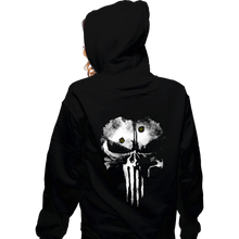 Load image into Gallery viewer, Shirts Zippered Hoodies, Unisex / Small / Black Punisher
