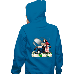 Shirts Zippered Hoodies, Unisex / Small / Royal Blue Flower Children