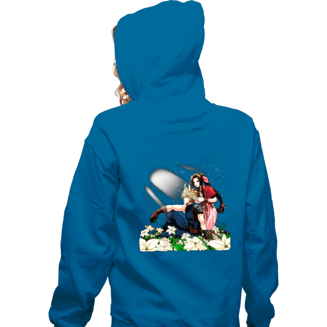Shirts Zippered Hoodies, Unisex / Small / Royal Blue Flower Children