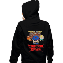 Load image into Gallery viewer, Shirts Pullover Hoodies, Unisex / Small / Black Crimson Dawn
