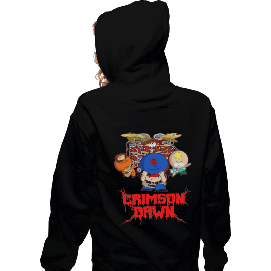 Shirts Pullover Hoodies, Unisex / Small / Black Crimson Dawn