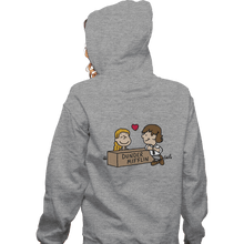 Load image into Gallery viewer, Secret_Shirts Zippered Hoodies, Unisex / Small / Sports Grey Office Love
