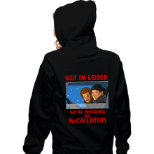 Load image into Gallery viewer, Daily_Deal_Shirts Zippered Hoodies, Unisex / Small / Black Get In Loser
