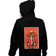 Load image into Gallery viewer, Shirts Zippered Hoodies, Unisex / Small / Black Superior Fire Flower
