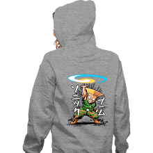 Load image into Gallery viewer, Daily_Deal_Shirts Zippered Hoodies, Unisex / Small / Sports Grey Sonic Disc
