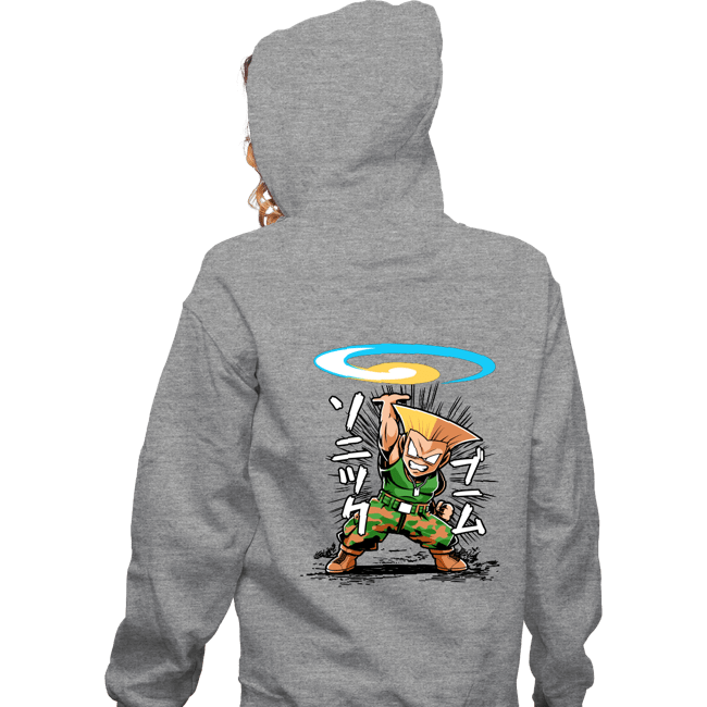 Daily_Deal_Shirts Zippered Hoodies, Unisex / Small / Sports Grey Sonic Disc