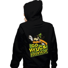 Load image into Gallery viewer, Shirts Pullover Hoodies, Unisex / Small / Black Go Hyuck Yourself
