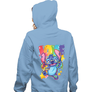 Shirts Zippered Hoodies, Unisex / Small / Royal Blue Alien Says Love