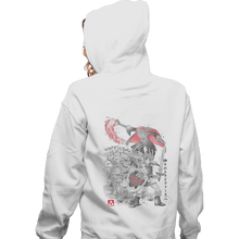 Load image into Gallery viewer, Shirts Zippered Hoodies, Unisex / Small / White Between Worlds Sumi-e

