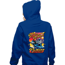 Load image into Gallery viewer, Secret_Shirts Zippered Hoodies, Unisex / Small / Royal Blue Mos Vespa Customs
