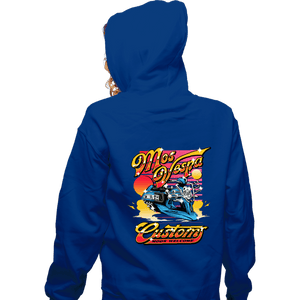 Secret_Shirts Zippered Hoodies, Unisex / Small / Royal Blue Mos Vespa Customs