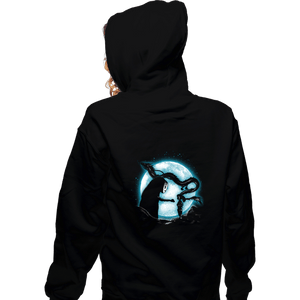 Shirts Zippered Hoodies, Unisex / Small / Black Moonlight Spirit