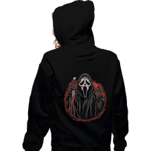 Load image into Gallery viewer, Daily_Deal_Shirts Zippered Hoodies, Unisex / Small / Black The Woodsboro Slasher
