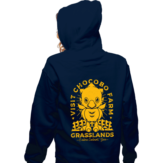 Shirts Zippered Hoodies, Unisex / Small / Navy Grasslands Area Farm