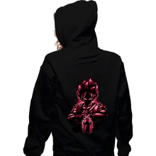 Load image into Gallery viewer, Shirts Zippered Hoodies, Unisex / Small / Black Super Saiyan Blue Kaioken
