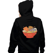 Load image into Gallery viewer, Shirts Pullover Hoodies, Unisex / Small / Black Ramen Cats
