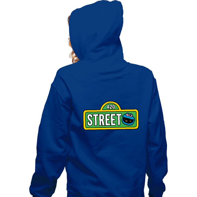 Secret_Shirts Zippered Hoodies, Unisex / Small / Royal Blue 420 Street