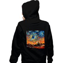Load image into Gallery viewer, Shirts Zippered Hoodies, Unisex / Small / Black Van Gogh Never Saw Gallifrey
