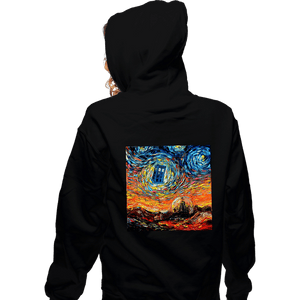 Shirts Zippered Hoodies, Unisex / Small / Black Van Gogh Never Saw Gallifrey