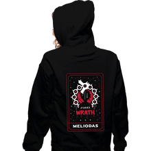 Load image into Gallery viewer, Shirts Zippered Hoodies, Unisex / Small / Black Wrath Dragon Sin Tarot
