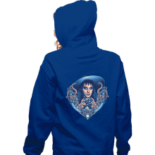 Load image into Gallery viewer, Daily_Deal_Shirts Zippered Hoodies, Unisex / Small / Royal Blue The Goth Bride
