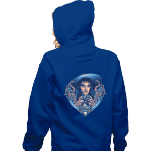 Daily_Deal_Shirts Zippered Hoodies, Unisex / Small / Royal Blue The Goth Bride