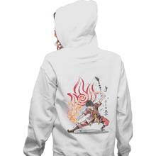 Load image into Gallery viewer, Shirts Zippered Hoodies, Unisex / Small / White The Power Of The Fire Nation
