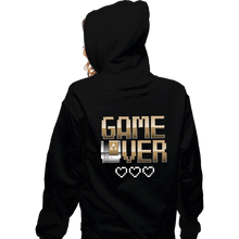Load image into Gallery viewer, Shirts Zippered Hoodies, Unisex / Small / Black Game Over
